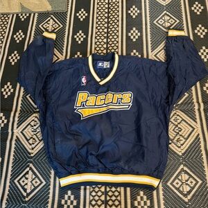 Vintage starter Indiana Pacers pull over coaches, jacket, embroidered size XL